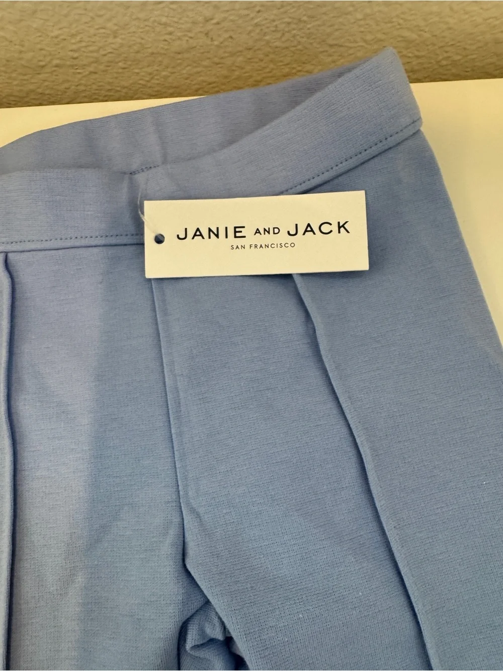 Janie and Jack White Tee with Yellow & Blue 'Ciao' Embroidery